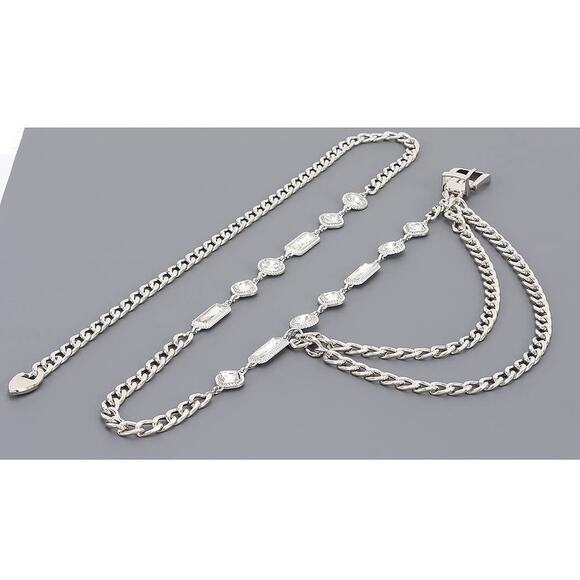 Rhinestone Chain Belt